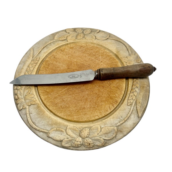 Antique Victorian Atkinson Bros SHEFFIELD Bread Knife - Kitchenalia