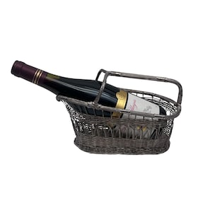 Vintage French Wirework Wine Bottle Holder - Wine Pourer - Dining Room Decor