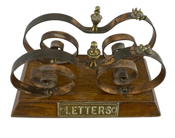 Vintage Copper and Brass Letters Rack - Bumble Bee - Spider