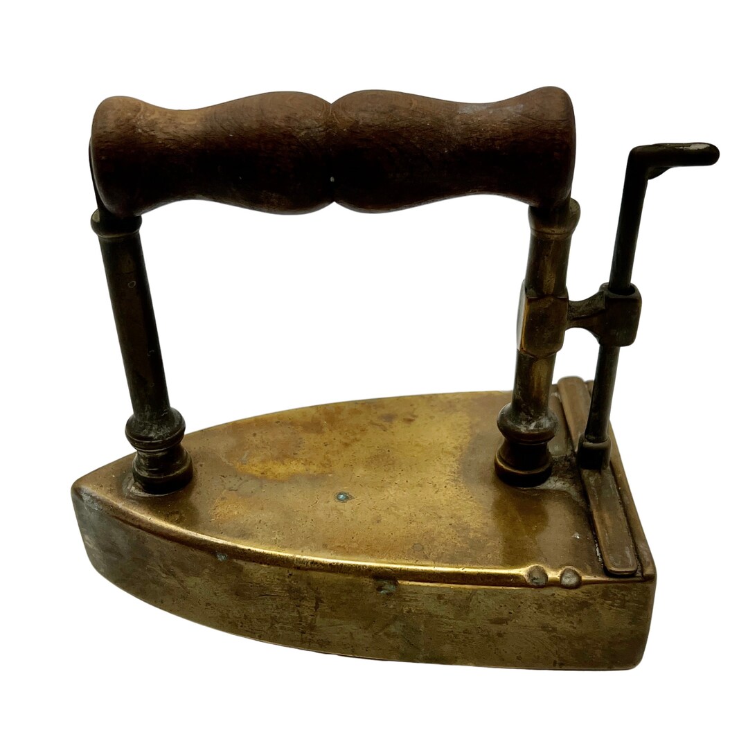 Antique Brass Sad Iron Collar Iron Home Decor Etsy