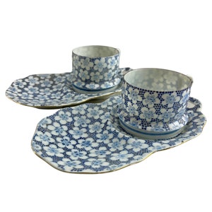 Antique Dai Nippon Japanese Cups and Sandwich Plates - Dining Room Decor - Home Decor