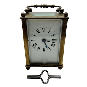 Antique Brass Carriage Clock - Home Decor