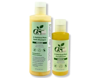 4-HAIRLESS PETS *Regular Shampoo & Conditioner For: Normal / Oily Skin