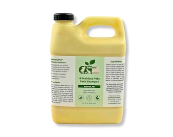 Extra Large Waterless Shampoo for Hairless Cats & Dogs – No Rinse Sphynx Pet Cleanser