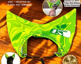 Pet Shower Cap – 50 SPF UV Protection, Water-Resistant Lycra Ear Cover