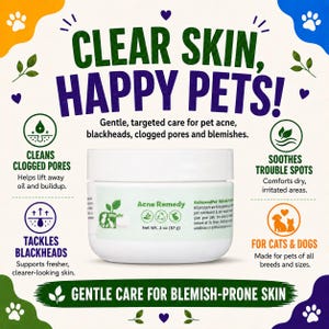 Pet Acne Remedy for Cats & Dogs | Natural Blackhead Treatment | Holistic, Organic, Non-GMO | ReNewedPet®