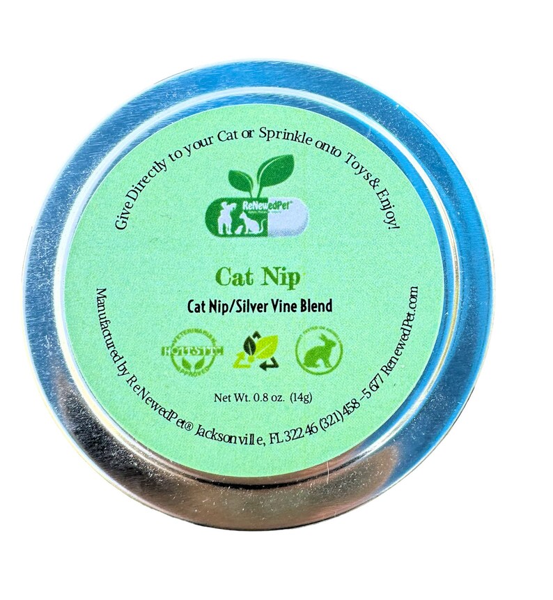 Organic Catnip & Silver Vine Blend for Cats | Premium Natural Catnip ...