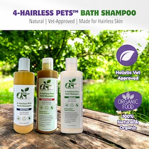 Organic Hairless Pet Shampoo - Hairless Cat Shampoo , Hairless Dog Shampoo, Sphynx Grooming, Sphynx Care, Xolo Care Gift, Sphynx shampoo