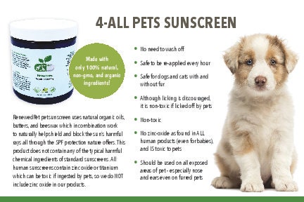 can dogs use human sunscreen