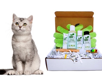 4-FURRY CATS *Sensitive Formula Grooming Kit