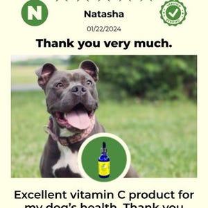 Extra Large Liquid Pet Vitamin C: Natural Vegan Formula image 7