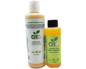 4-HAIRLESS PETS *Regular Shampoo & Conditioner For: Normal / Oily Skin