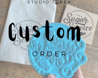Custom (logo) rubber stamp | Business logo stamp | Personalized stamp | packaging logo stamp | custom stamp | hand carved | personalized