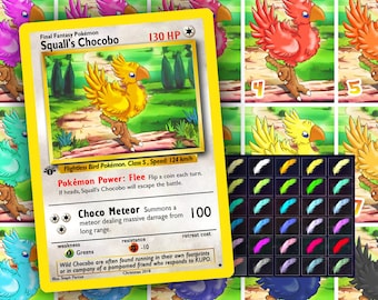 Chocobo Pokémon card - colors edition