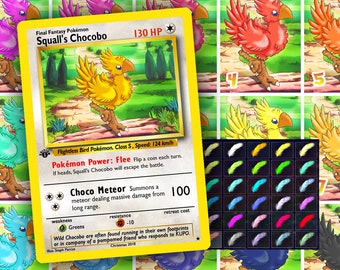 Chocobo Pokémon card - colors edition