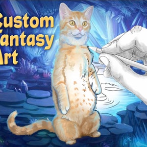 Custom Fantasy Art Digital Print mailed to you image 1