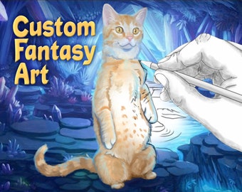 Custom Fantasy Art - Digital + Print mailed to you