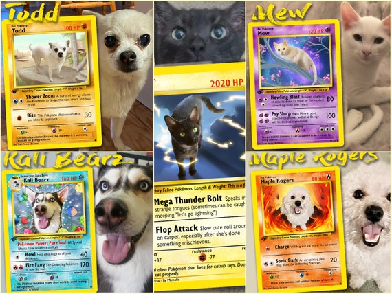Custom Pokmon Card From PHOTO - Etsy