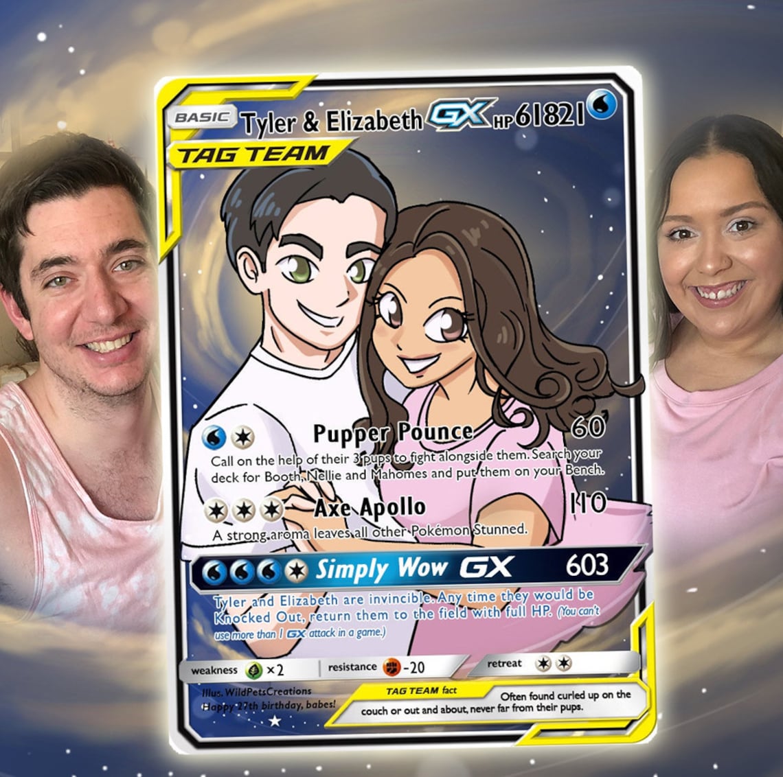 Tag Team Custom Pokémon Cards Etsy Australia
