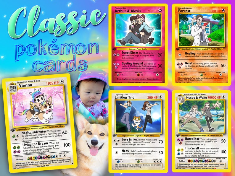 Des personnages sous forme de cartes Pokémon image 2