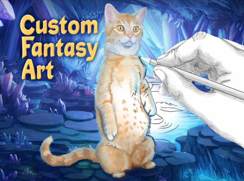 Custom Fantasy Art Digital Print mailed to you image 1