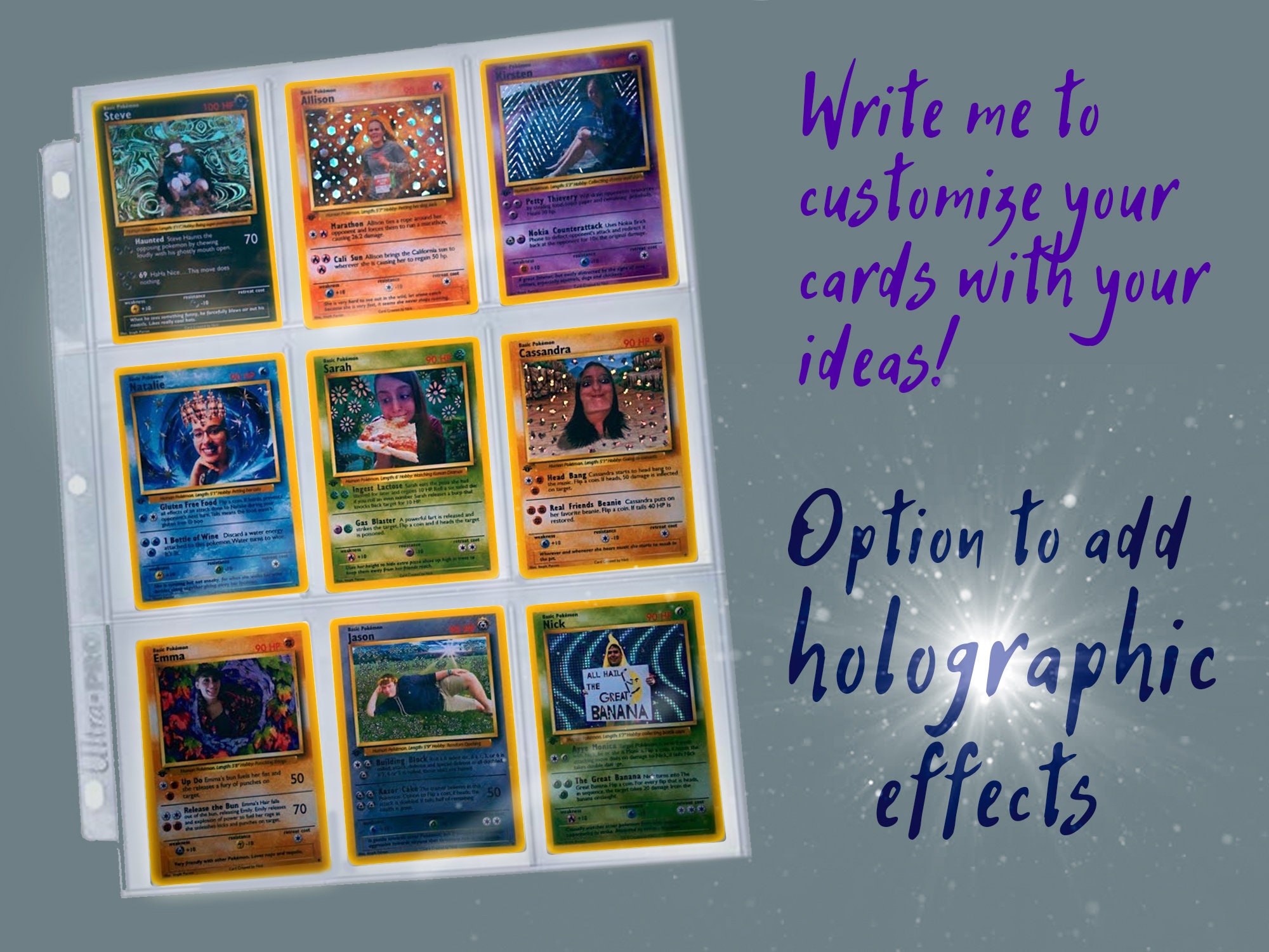 Custom Pok??mon Card From PHOTO Etsy UK