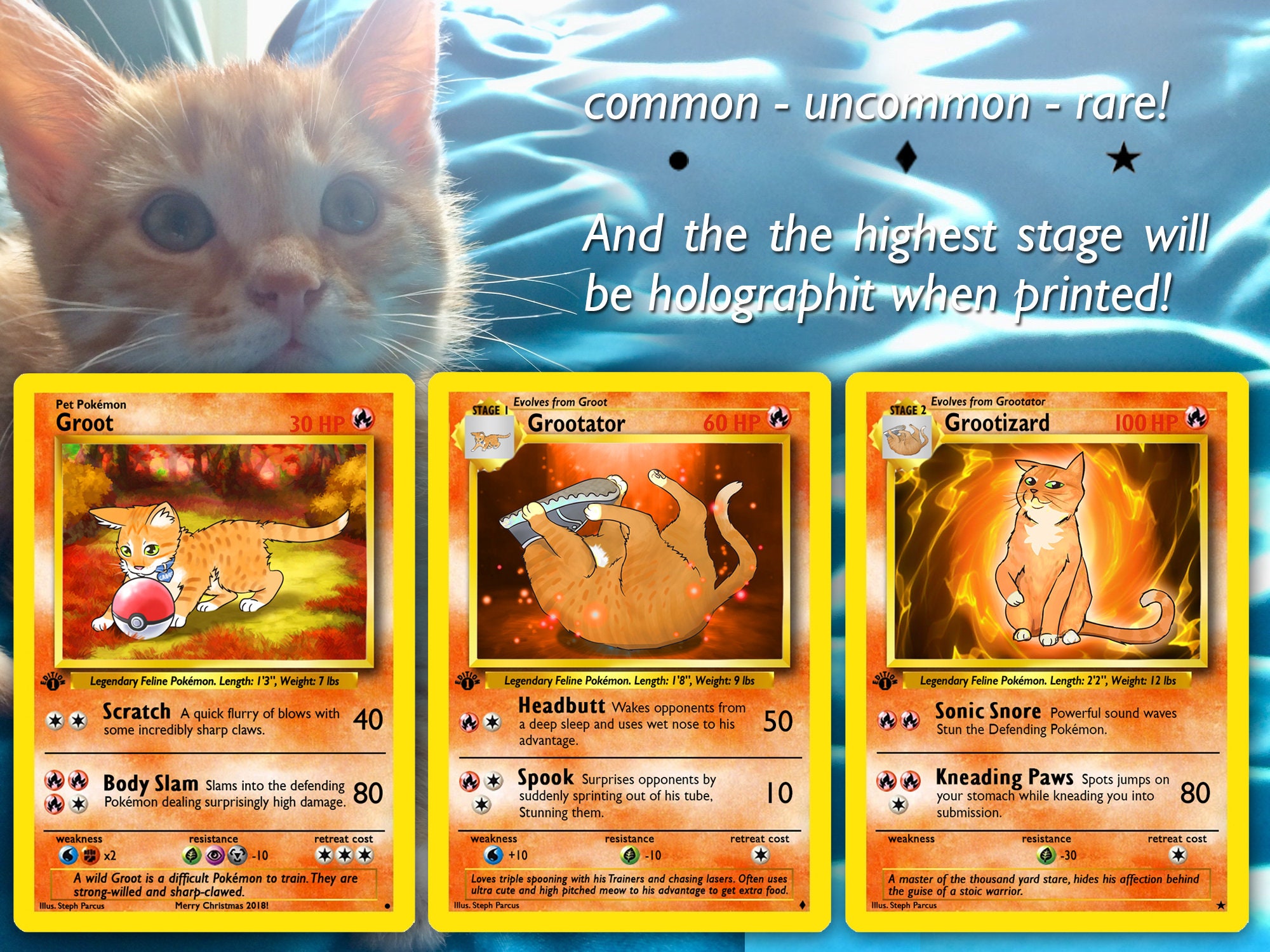 Custom Your as a Pet Pokémon Card Set Evolutions 