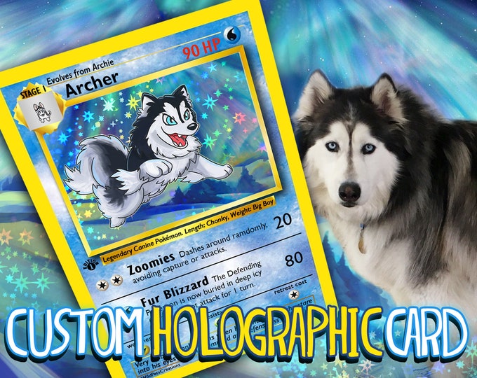 Featured listing image: Holographic Pokémon Card