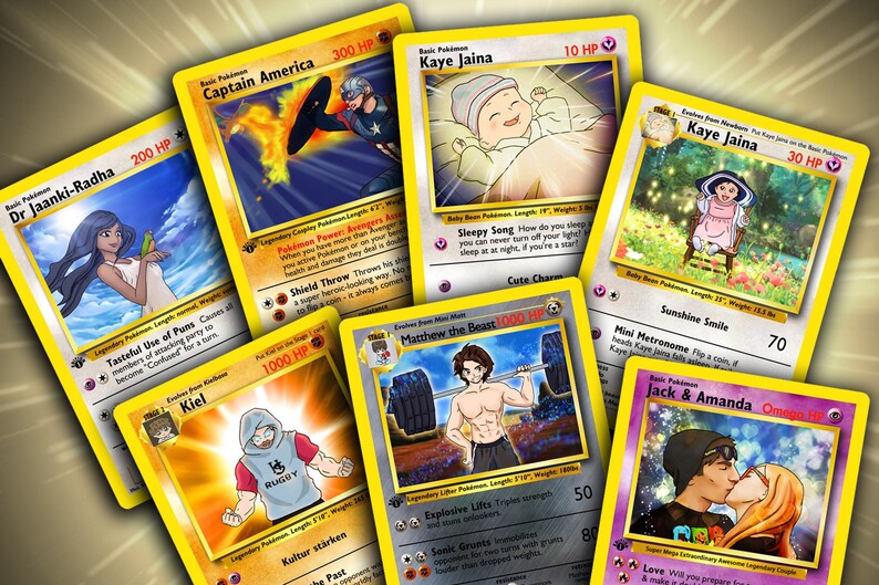 Des personnages sous forme de cartes Pokémon image 7