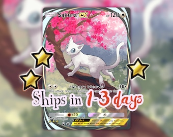 Custom Pokémon Pocket EX golden stars card with holographic effects