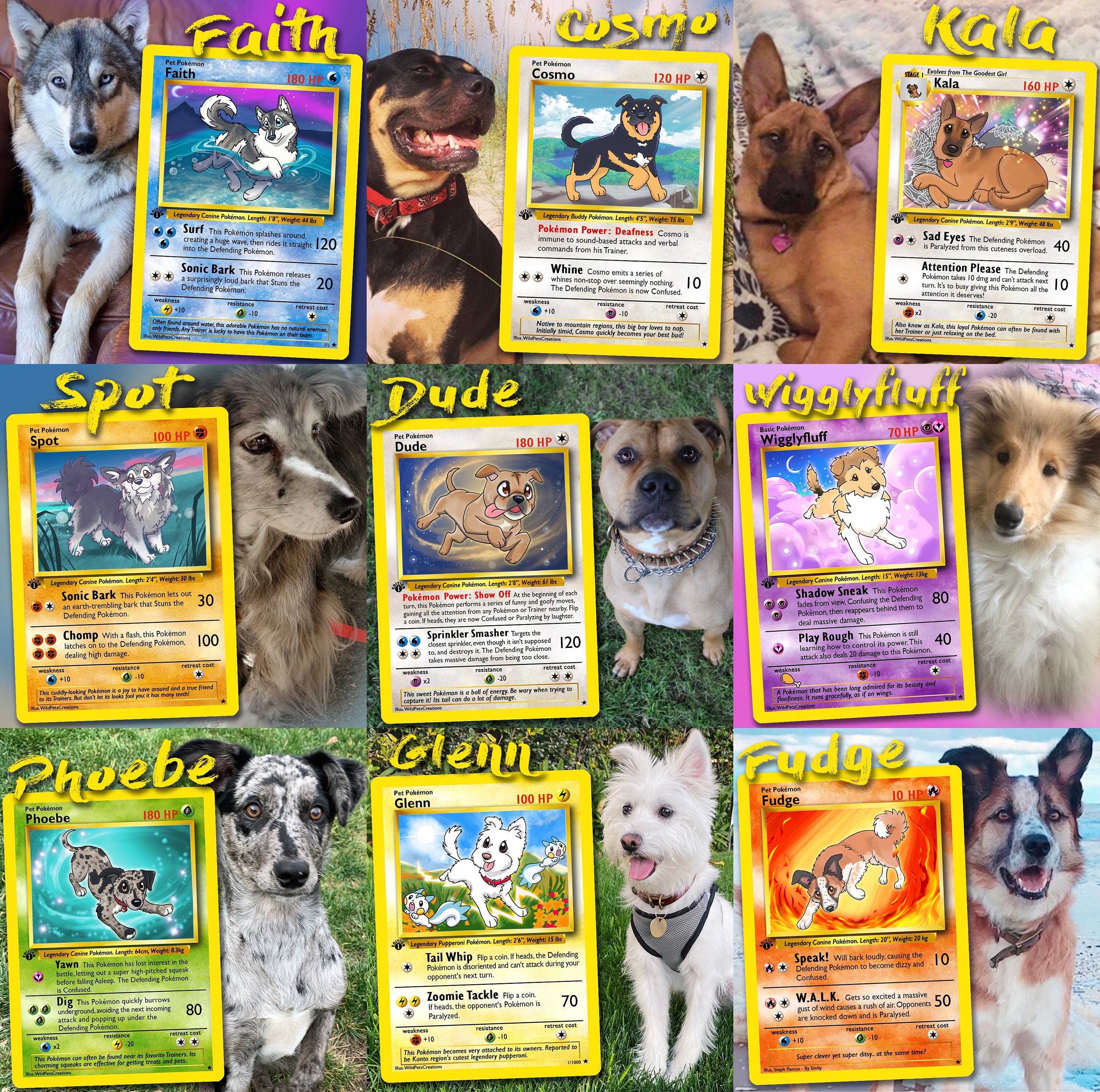 Your Pet a Pokemon Card Etsy