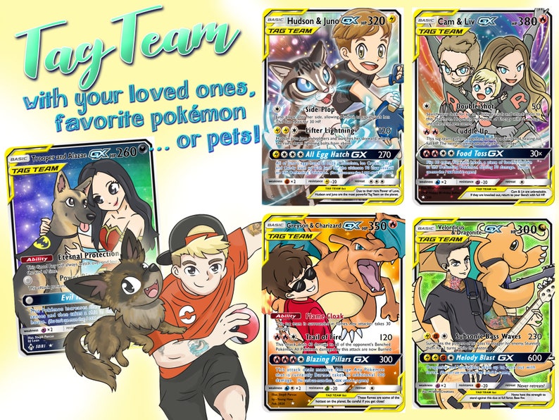 Des personnages sous forme de cartes Pokémon image 4