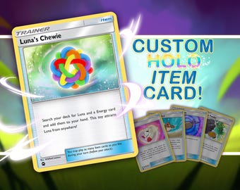 Custom Item Trainer Card Pokemon TCG