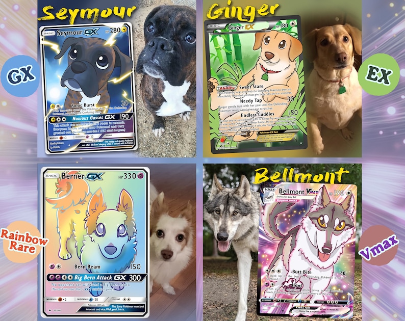 Custom FULL ART Pokemon Card Etsy