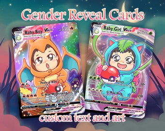 Custom Gender Reveal Pokémon Card