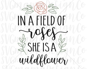 Wildflower Svg Etsy