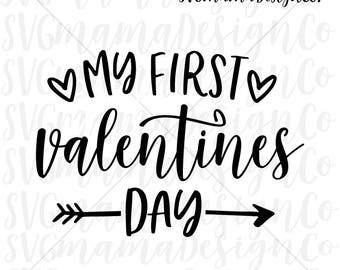 Download First Valentines Svg Etsy