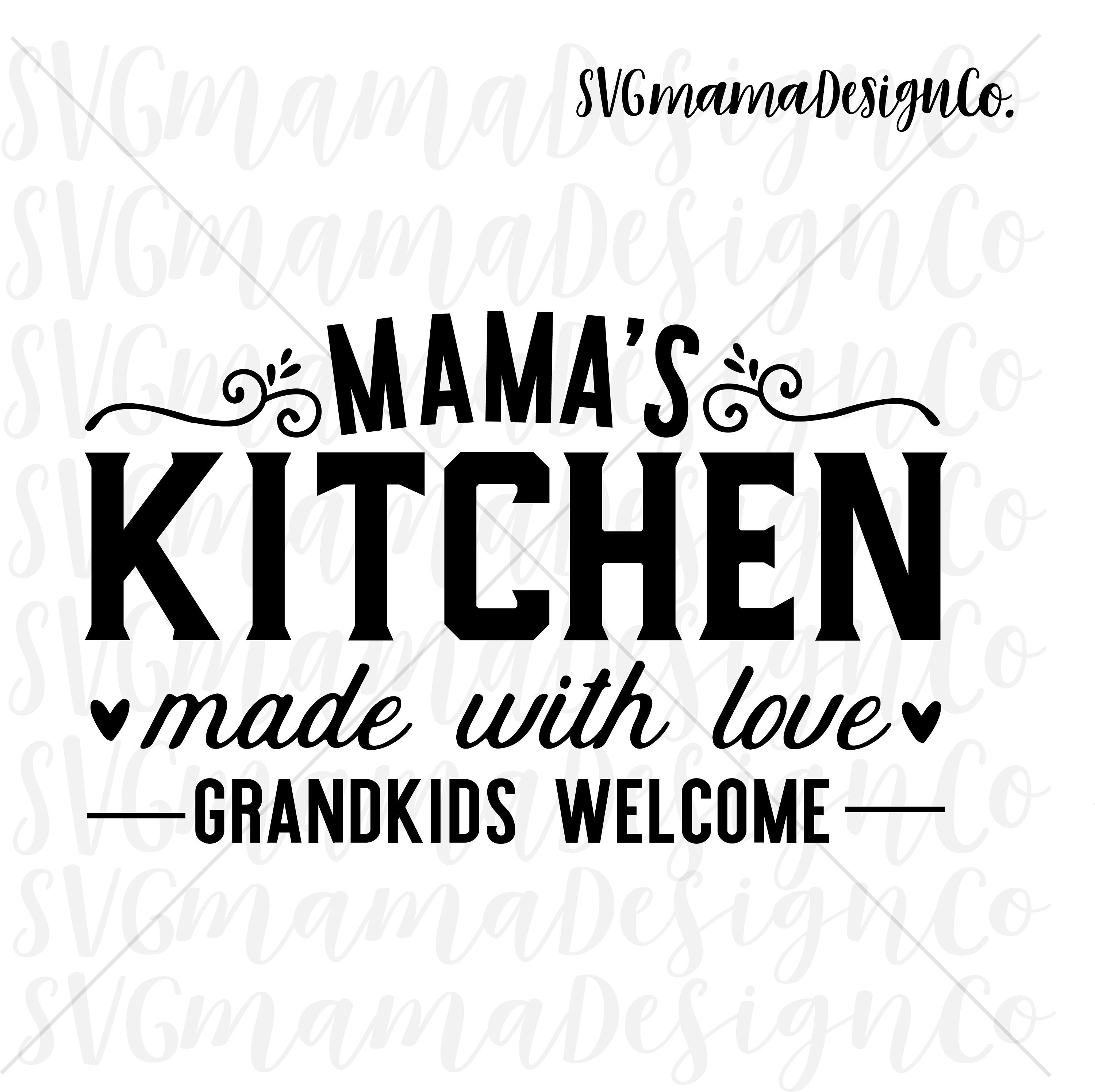 Download Mama's Kitchen SVG Vector Image Cut File for Cricut and | Etsy
