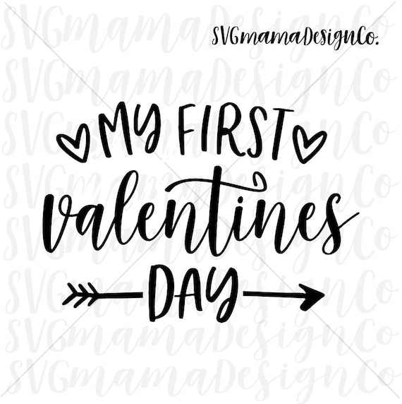 Download First Valentines Day Svg Baby Valentine Svg Cut File For Etsy