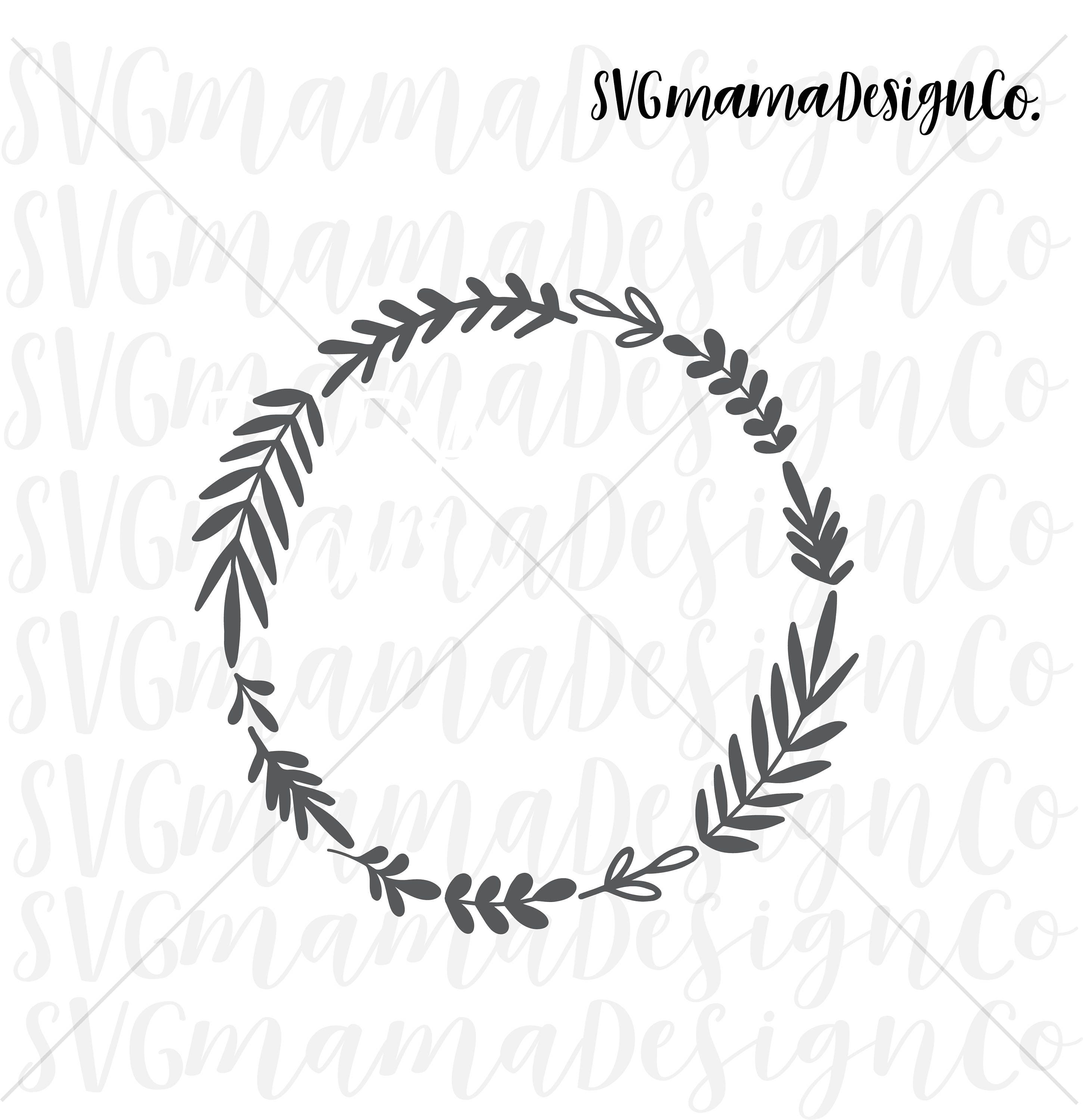 Laurel Wreath SVG Leaf Wreath SVG Vector Image Cut File ...