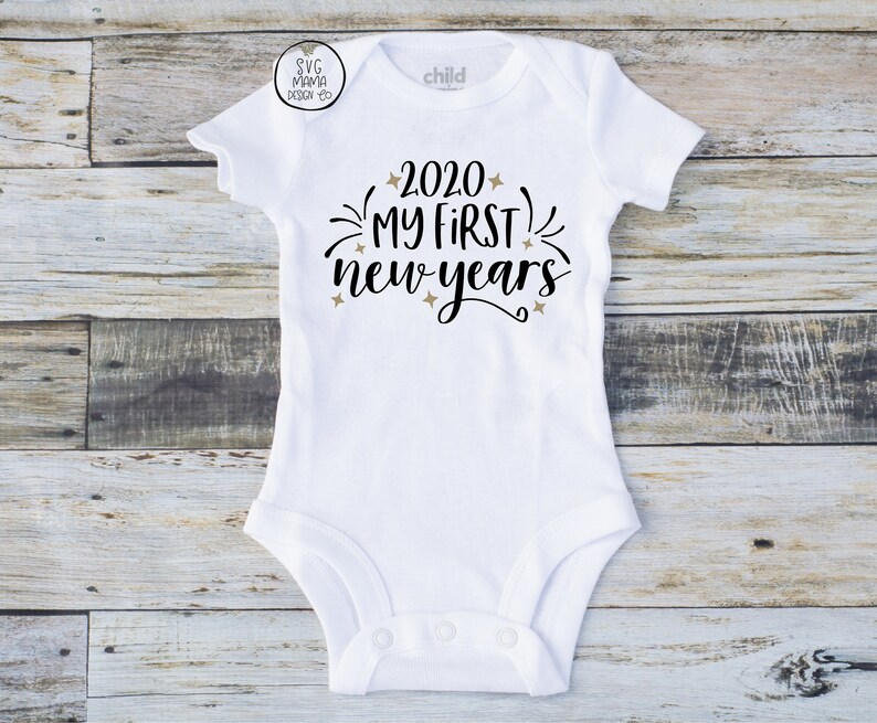 Download Baby First New Years SVG Cut File Download for Cricut and | Etsy