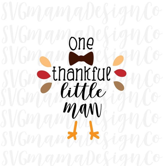 Download Thankful Little Man Boy Thanksgiving Iron On SVG Cut File ...