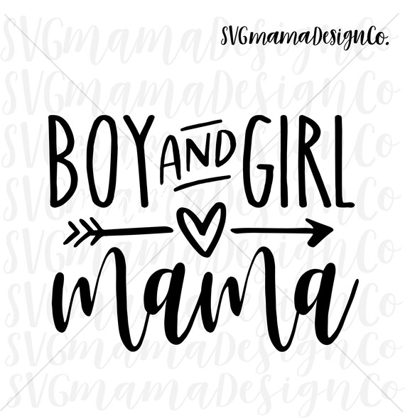 Mom Of Both SVG Boy and Girl Mom SVG Cut File for Cricut ...