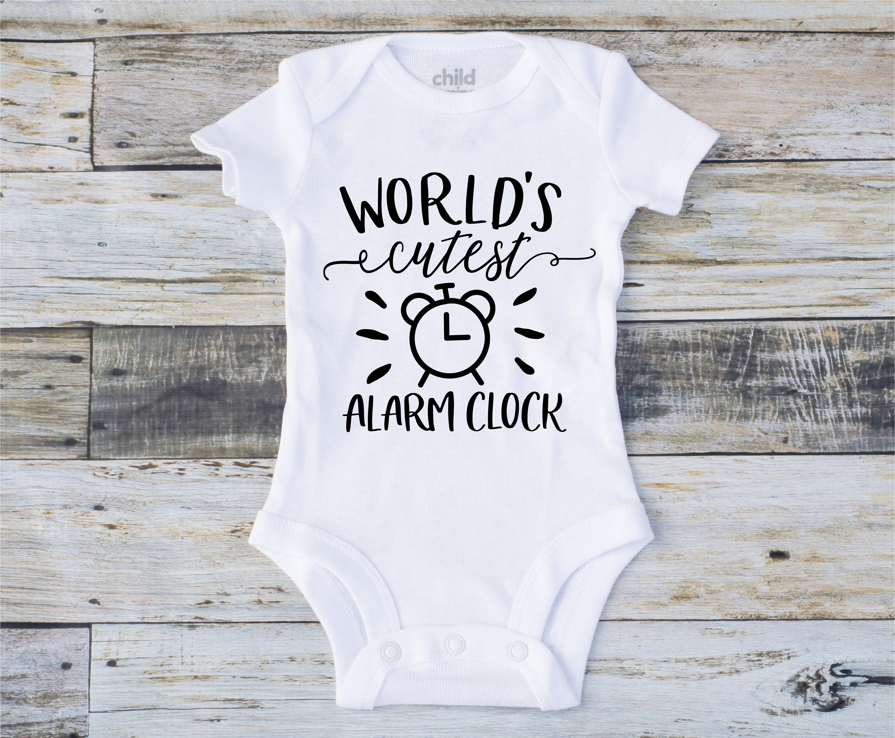 Paper, Party & Kids Materials World's Cutest Alarm Clock Funny Newborn Baby SVG Cut File