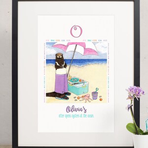 nursery wall art,personalized print,alphabet print,printable baby art,digital download,custom name,animal art,watercolor,letter O,otter art