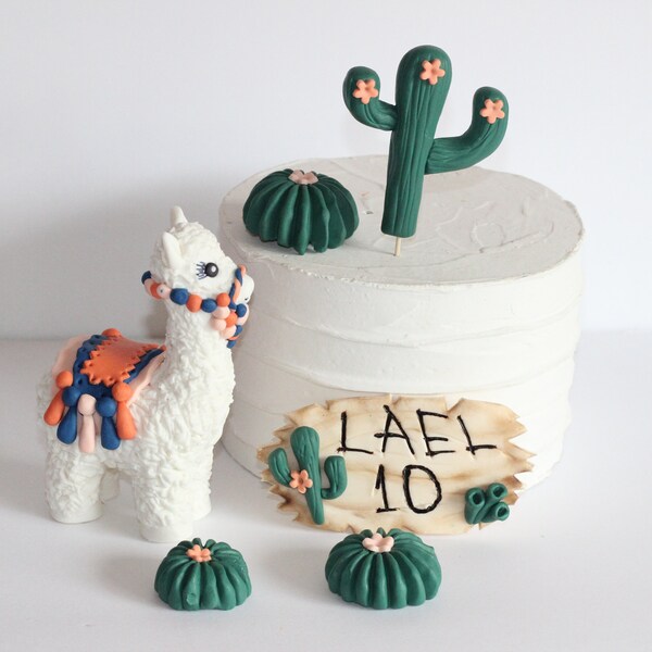 Fondant Cactus Cake Topper Etsy
