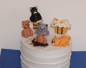 fondant cat etsy