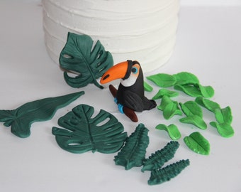 Fondant  Toucan Cake Topper