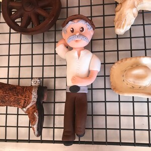 Fondant Tractor Lawn Mower Farmer Cake Topper Decoration | Etsy