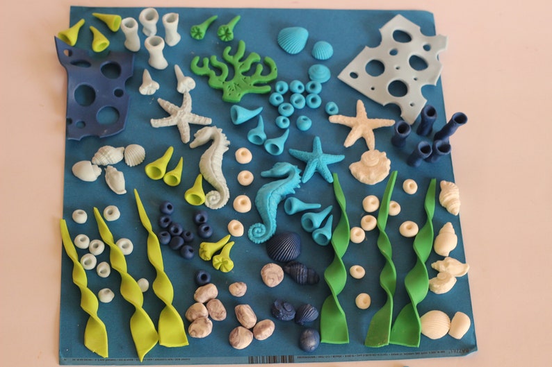Fondant Under The Sea Cake Toppers or Surfboards Decoration Beach Cake Decoration